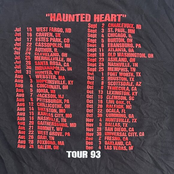 Vintage Sammy Kershaw Haunted Heart 1993 Tour Country Music Shirt Size L Single - Picture 7 of 9